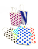 Colourful Paper Twist Handle Paper Bags