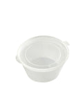 Plastic Sauce Container with Hinge Lid