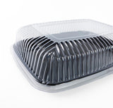 Plastic Rectangular Food Platter Dome Lid (Lids Only)